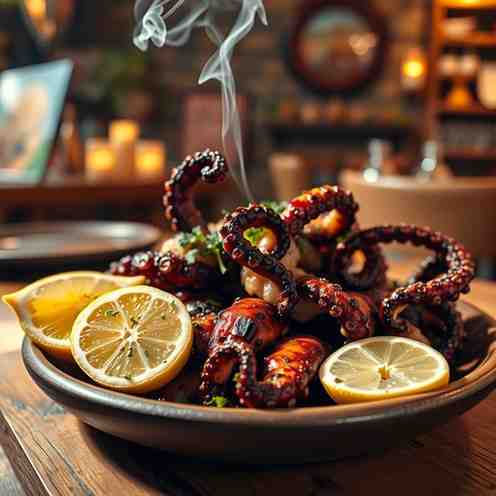Grilled Greek Octopus - Lemon & Oregano Recipe | Cook Now